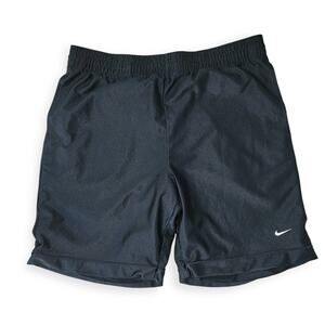 Nike Vintage Basketball Dazzle Black Gym Training 9.5" Shorts Men Sz M